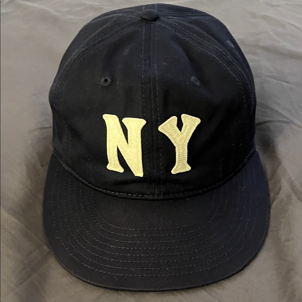 Ebbets Field New York Navy Yankees Felt 'NY' Cotton Twill Ballcap